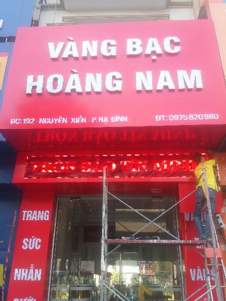 Thi công làm bảng hiệu tiệm vàng đẹp ở Đà Nẵng LH: 0974480518