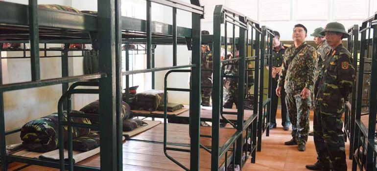 Lắp đặc giường tầng sắt quân đội tại Đà Nẵng LH: 097 448 0518